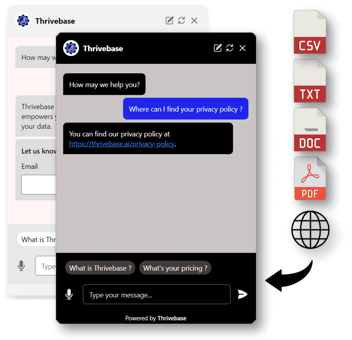 Thrivebase Chatbots and Documents