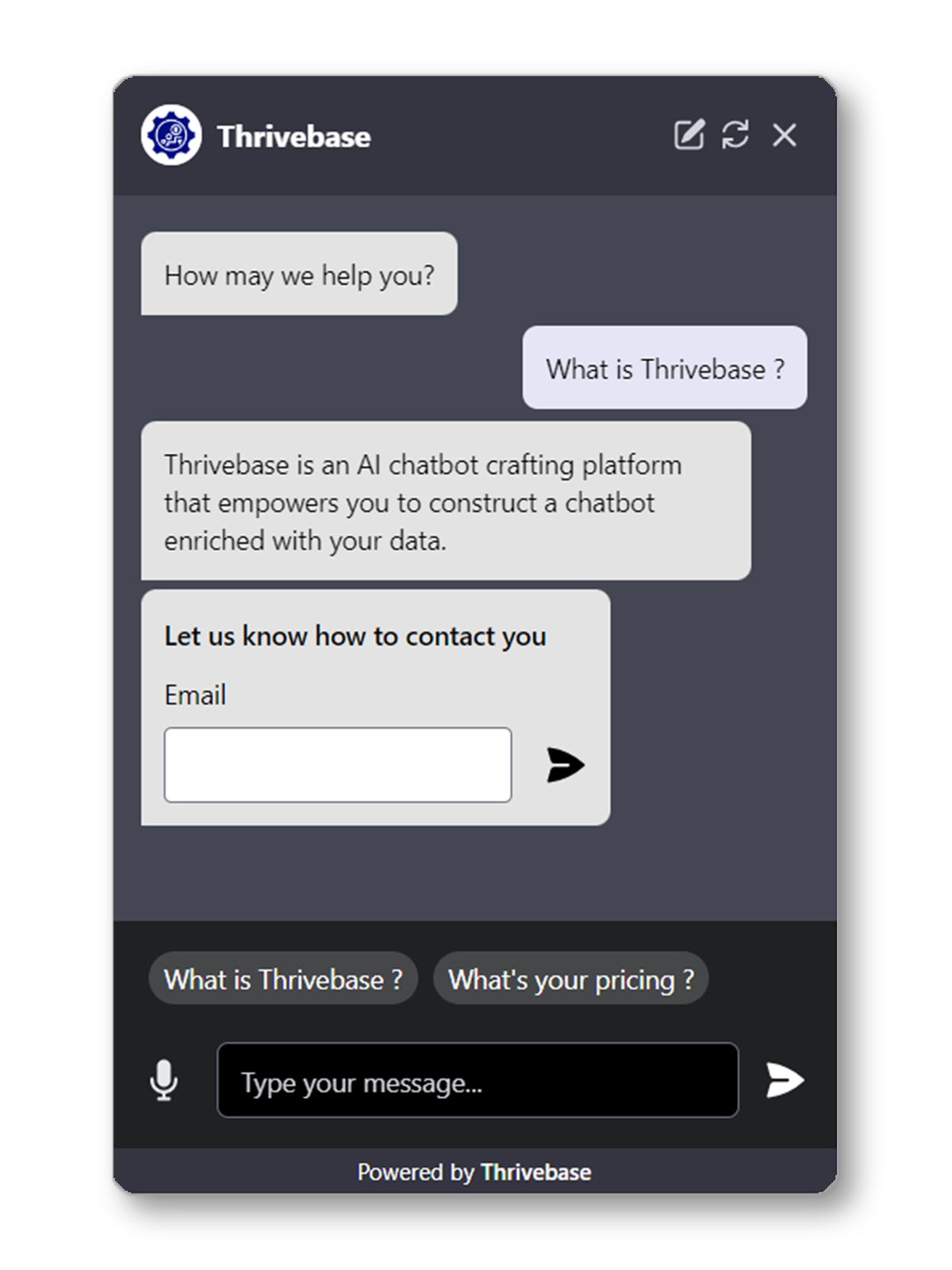 Thrivebase Chatbots and Documents